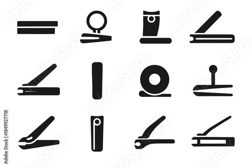 Precision tile icons vector slim blade slab clippers icon bar refined micro