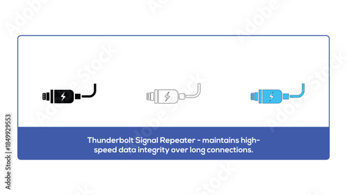 Thunderbolt signal repeater for enhanced data connectivity