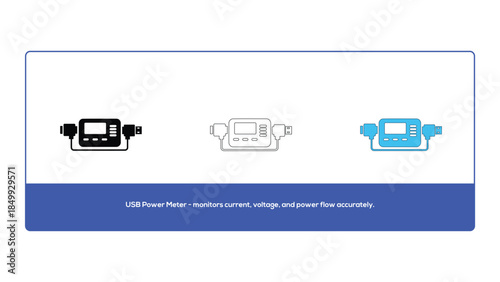Usb power meter monitors current, voltage, and power flow