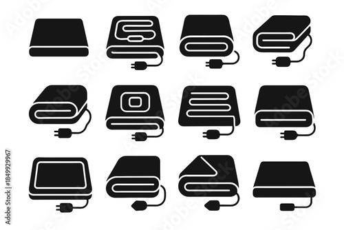 Arc icon slab contour ridge tile vector smooth line frame bed electric