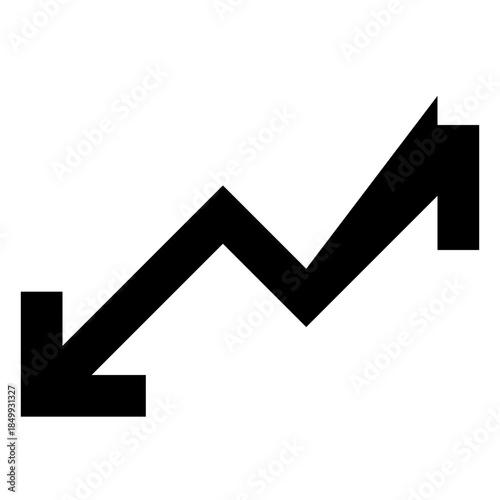 Navigating the Market: A dynamic graphic, symbolizing the market's fluctuating movements, offers a concise visual representation of the trends and directions.