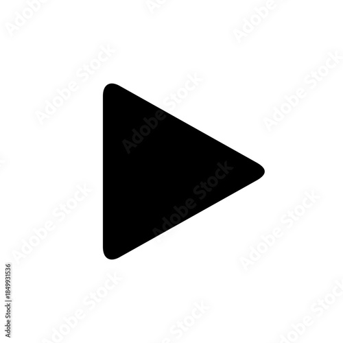 Simple Play Icon: A sleek, minimalist play icon, conveying the essential message of initiation and motion