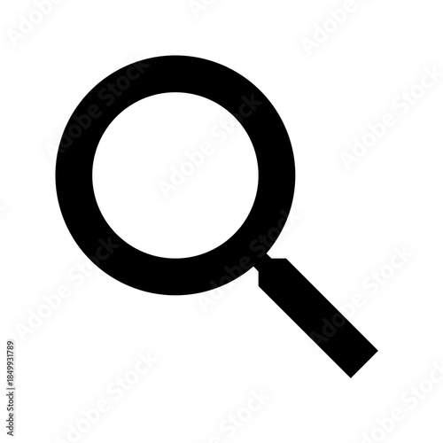 Magnifying Glass Icon: A sleek, minimalistic magnifying glass icon, symbolizing precision and clarity, offering a visual representation of the act of searching, exploring, and focusing on details. 