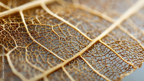 Macro abstract of decaying leaf vein structure