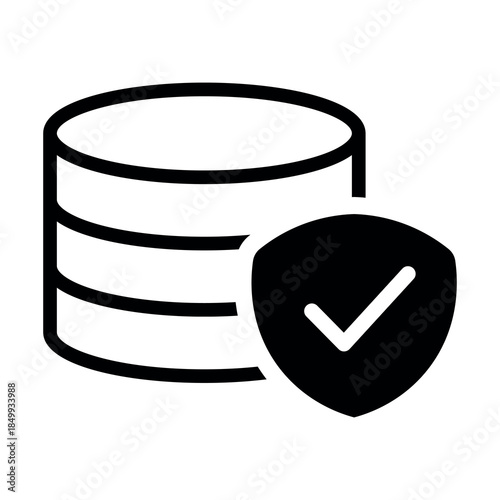 An illustration depicting a black icon of a neural network and artificial intelligence, and everything related to it, on a white background.