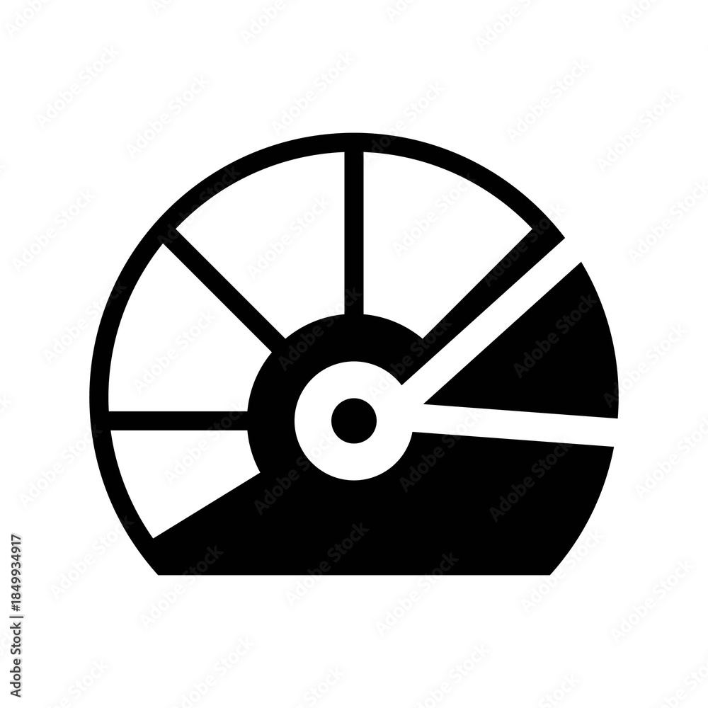 Obraz premium An illustration depicting a black icon of a neural network and artificial intelligence, and everything related to it, on a white background.