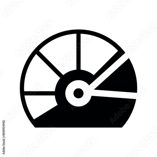 An illustration depicting a black icon of a neural network and artificial intelligence, and everything related to it, on a white background.