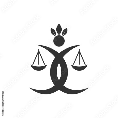 Law logo scales justice law firm logo  justice lawyer logo vector design