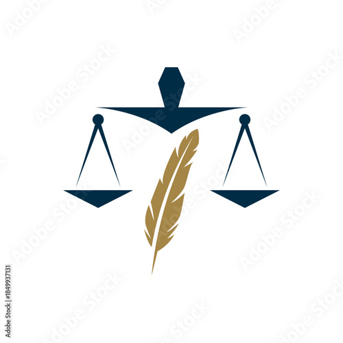 Law logo scales justice law firm logo  justice lawyer logo vector design