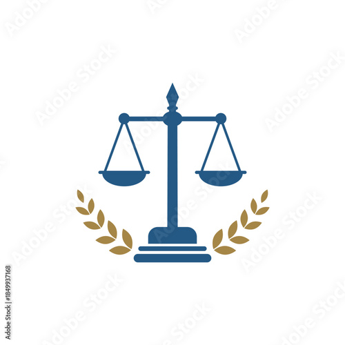 Law logo scales justice law firm logo  justice lawyer logo vector design