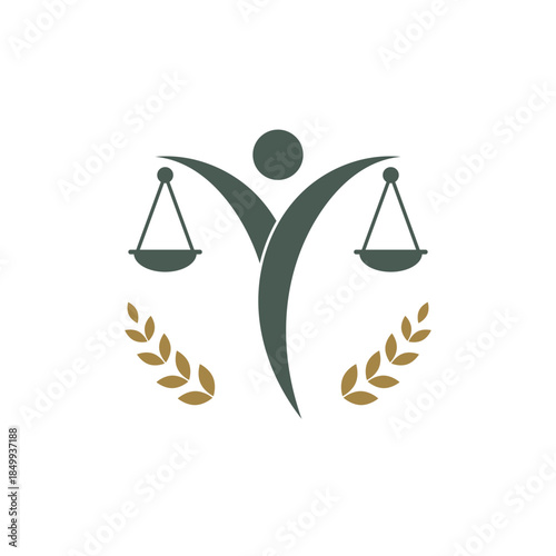 Law logo scales justice law firm logo  justice lawyer logo vector design