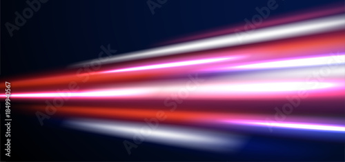 Futuristic motion line vector streak light abstract city.
