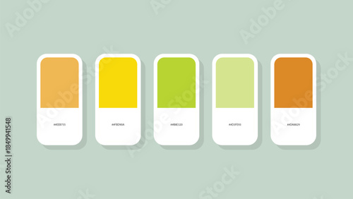 Pastel Spring Color Palette with HEX Codes – Minimal Flat Swatch Design Background