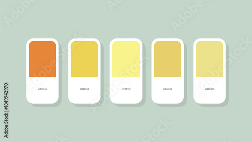 Pastel Spring Color Palette with HEX Codes – Minimal Flat Swatch Design Background