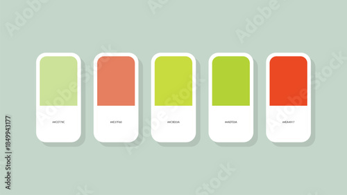 Pastel Spring Color Palette with HEX Codes – Minimal Flat Swatch Design Background