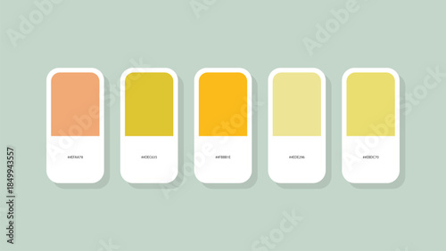 Pastel Spring Color Palette with HEX Codes – Minimal Flat Swatch Design Background