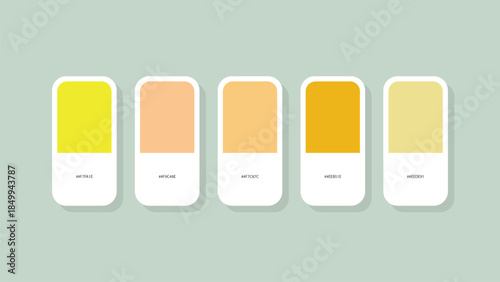 Pastel Spring Color Palette with HEX Codes – Minimal Flat Swatch Design Background