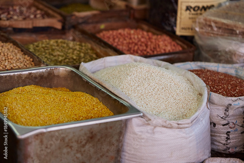 Grains in the traditional market