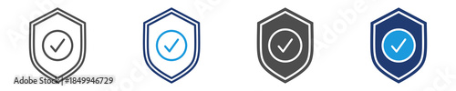 protection icon set multiple icon
