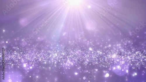 紫色のキラキラの光の背景