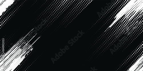 white color pattern gradient grunge texture background. Dots pop art comics sport style vector illustration Abstract background black with grunge speed lines modern corporate concept vector