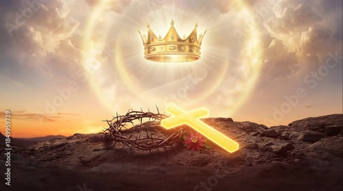 Christian faith spiritual devotion religious symbolism representing salvation redemption divine sacrifice Easter resurrection hope belief worship prayer meditation reflection contemplation sacred holy