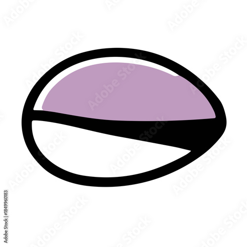 Black and purple folding hair comb or storage case, modern and stylish design