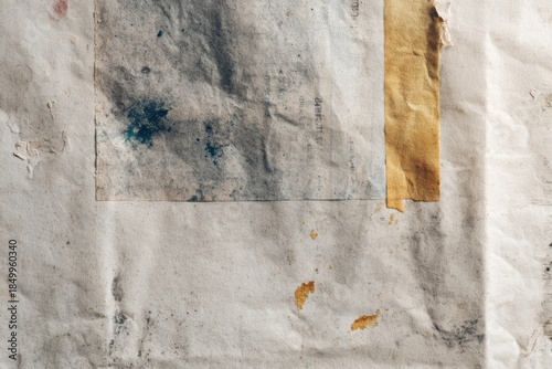 Printed paper texture with off-centered alignment