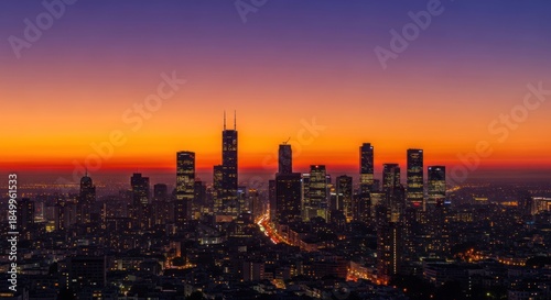 Wallpaper Mural City skyline at sunrise Torontodigital.ca