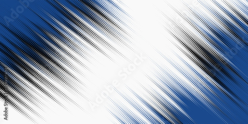 Halftone dots pattern white and blue color gradient grunge texture background. Pop art dots comic style vector illustration. eps10.