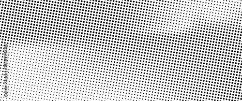 Yellow halftone pattern. Retro comic gradient background. Bright orange pixelated dotted texture overlay. Cartoon pop art faded gradient pattern. Vector backdrop for poster, banner, advertisement