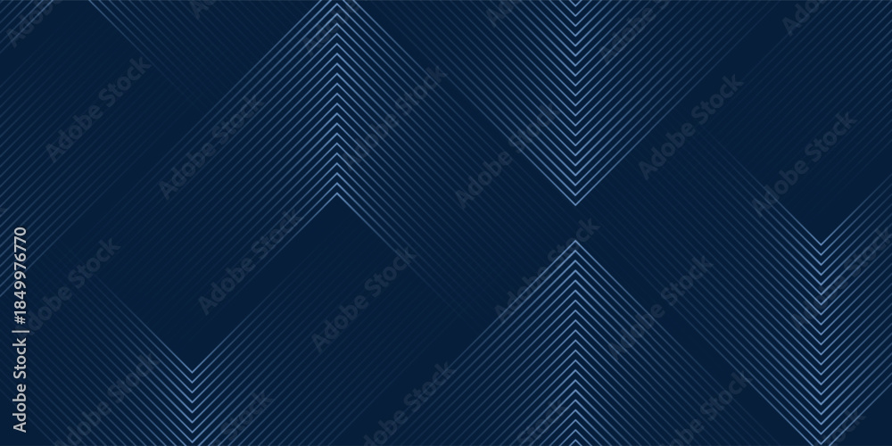 Fototapeta premium Blue geometric abstract background overlapping layers on bright space with line effect decoration. Circle style concept modern graphic design element for banner, flyer, card. Eps10