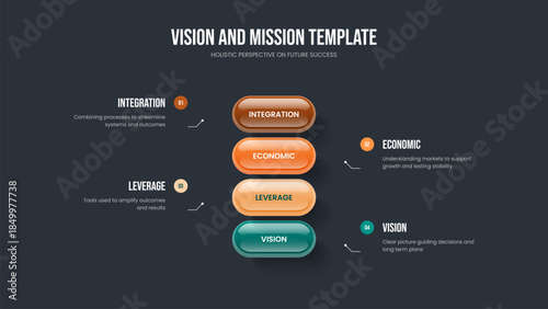 Marketing Proposal 4 Option Diagram Frame Layout. Creative Insight Four Element Infographic Slideshow Design. Corporate Campaign Slide Template Vector Illustration.