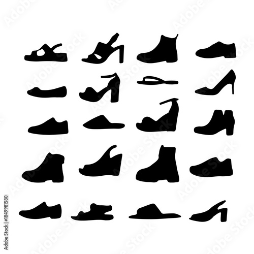 Shoes Silhouette Modern.