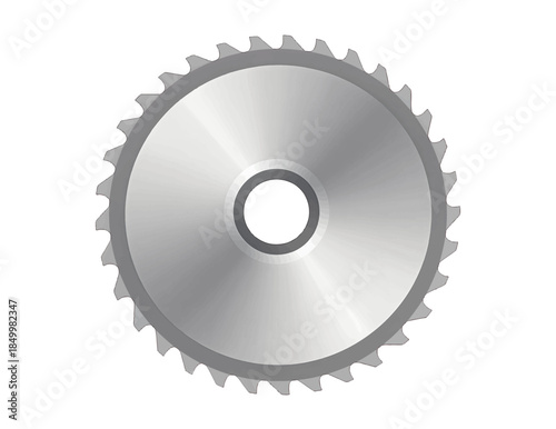 Circular metal saw blade with sharp teeth
