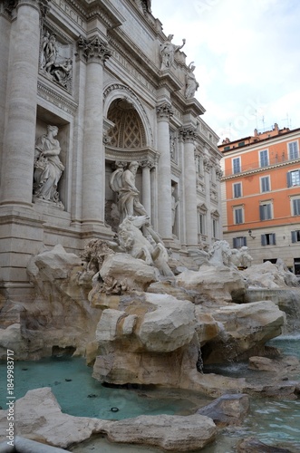Details of the Trevi fountain, Rome