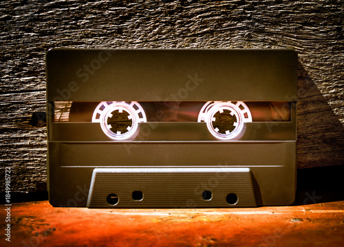 Audio Tape Cassette closeup