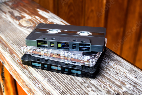 Audio Tape Cassettes closeup