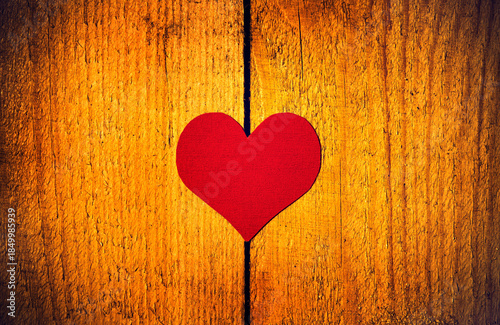 Red Heart Shape Closeup