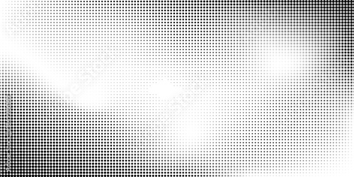 Grunge halftone gradient simple background. Faded grit noise texture. White and black sand noise art dot gradient