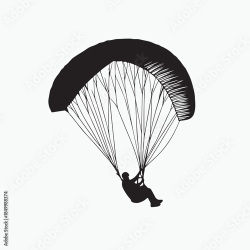 paraglider in the sky