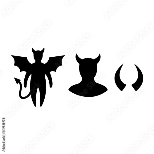 Devil fighter esport mascot logo design logo vector Modern Devil Character satan logo design iconic logo design idea Skull body hors face Return Of