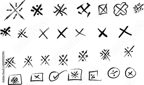 Collection of various symbols and marks