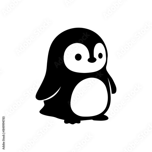 Cute cartoon penguin illustration