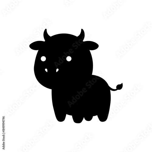 Funny Cartoon OX Character Illustration