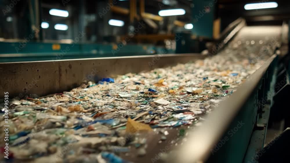 custom made wallpaper toronto digitalMedium shot capturing AI technology boosting accuracy in sorting recyclable waste by analyzing material properties with precision