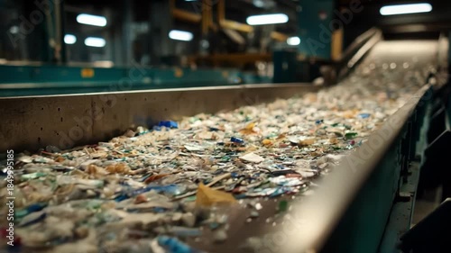 Wallpaper Mural Medium shot capturing AI technology boosting accuracy in sorting recyclable waste by analyzing material properties with precision Torontodigital.ca