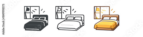 morning routine bed neatly made with sunlight