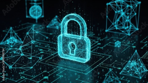 Digital Security Concept Protecting Information and Networks in a Connected World with Advanced