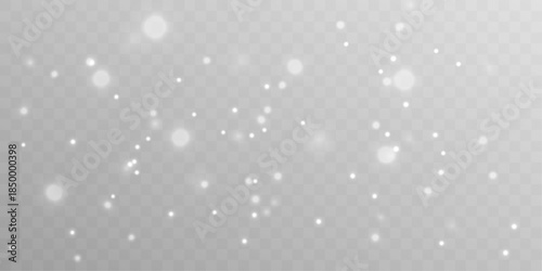 White luminous dust floats softly with glowing particles. The texture adds calm festive magic. Perfect for clean holiday designs and backgrounds vector